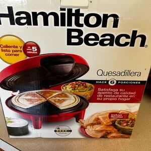 Hamilton Beach Red Quesadilla Maker